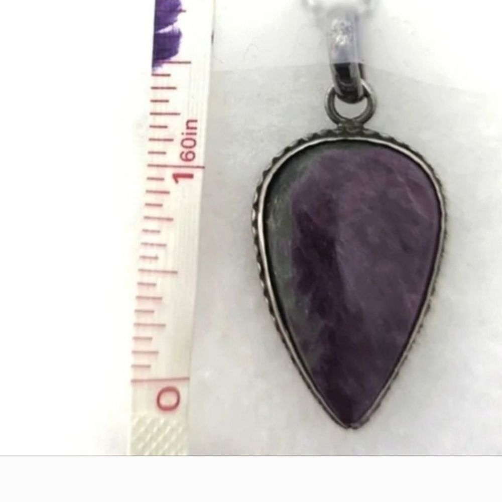 Ruby Zoisite Natural Gemstone Sterling Silver Cha… - image 7